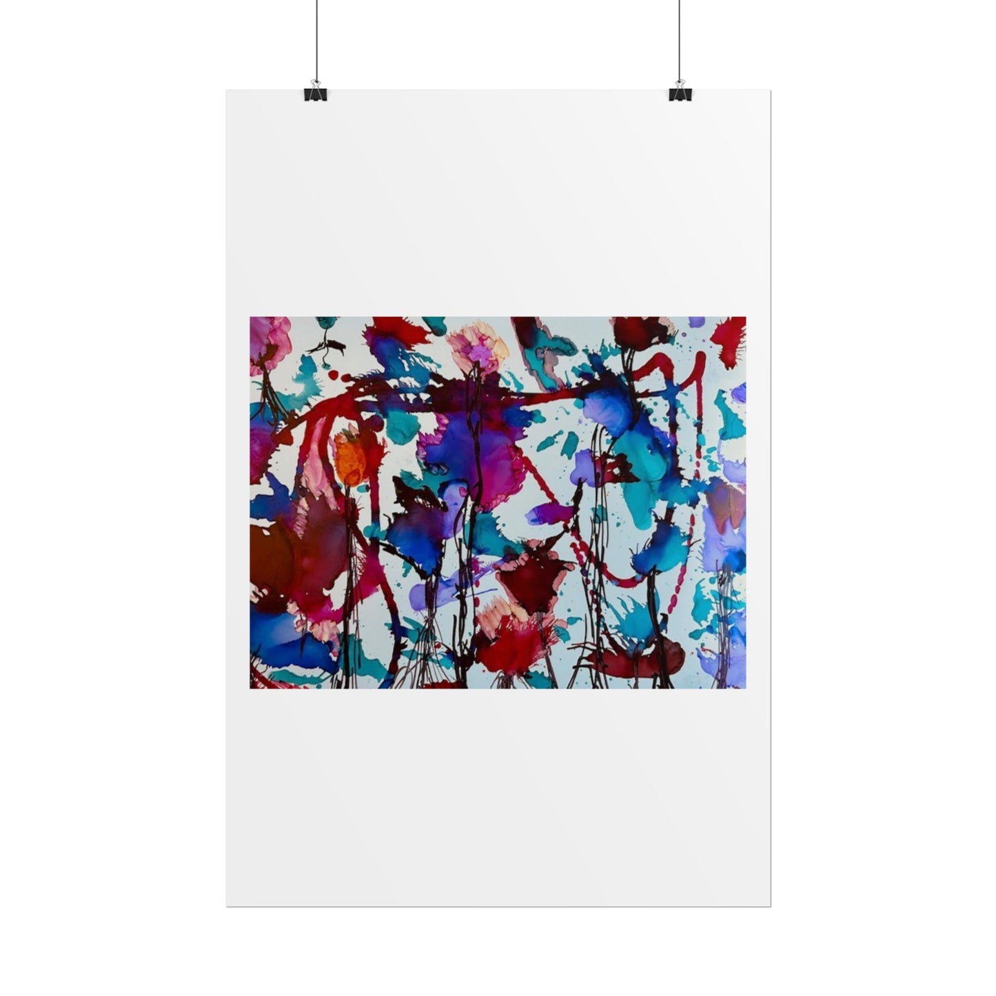 Vibrant Abstract Art Print "In Bloom"
