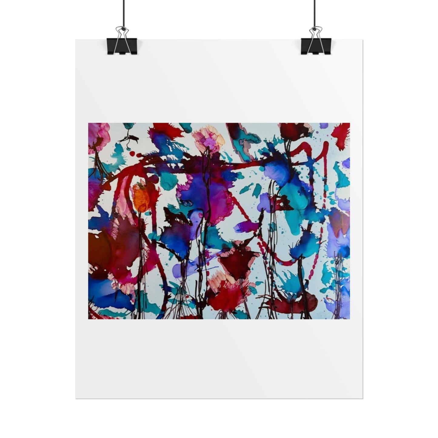 Vibrant Abstract Art Print "In Bloom"