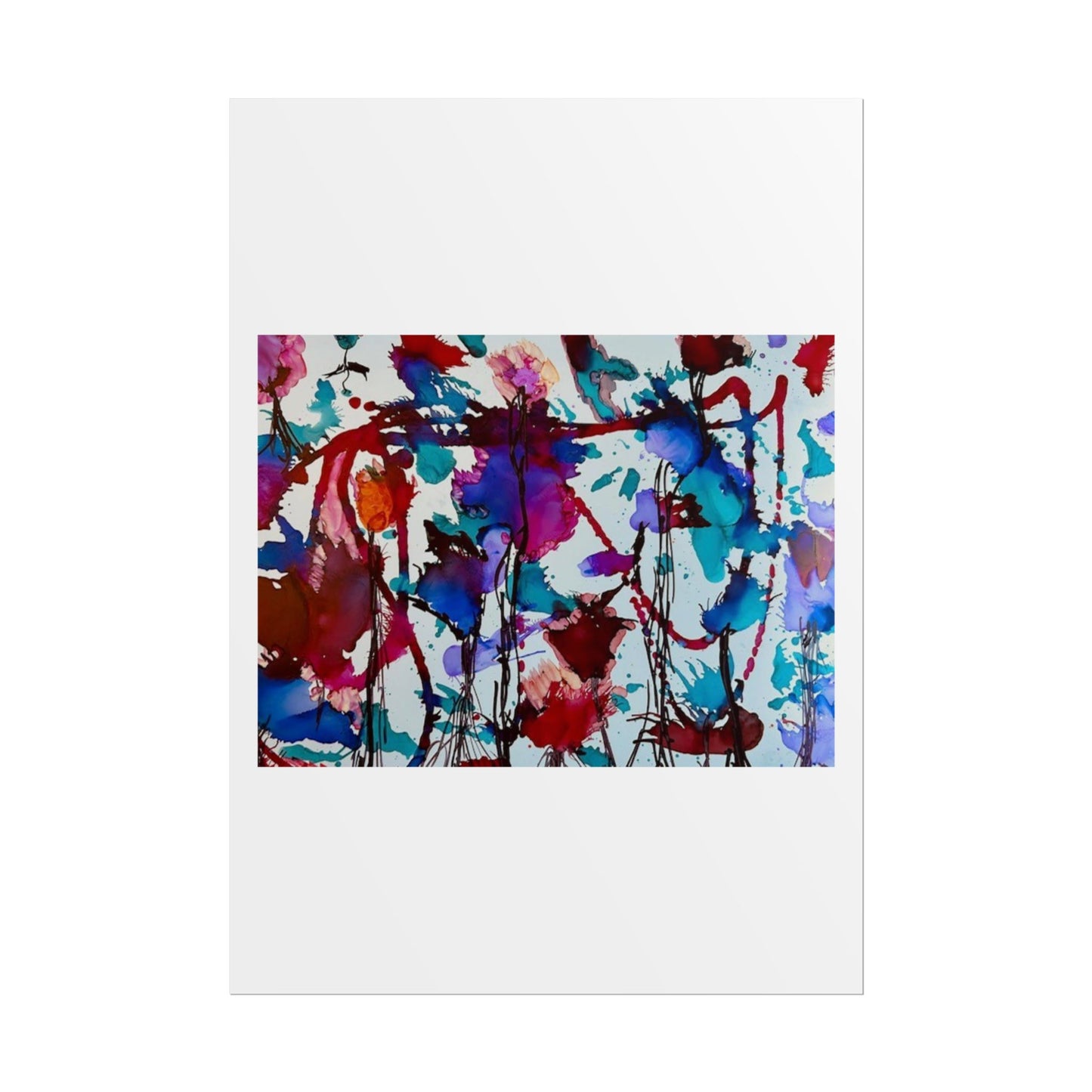 Vibrant Abstract Art Print "In Bloom"