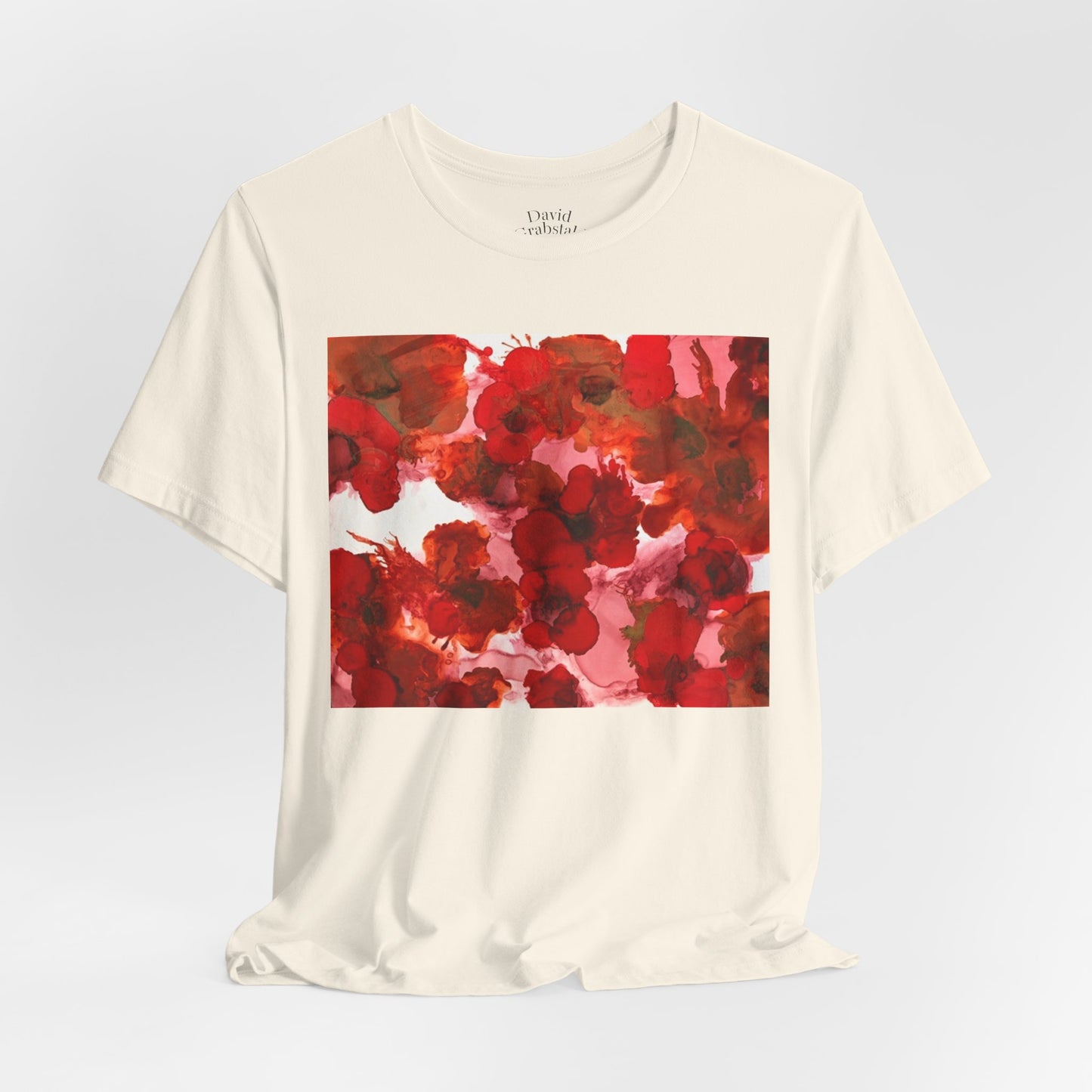 Floral Watercolor Poppy Tee — Red Blossom Graphic T-Shirt