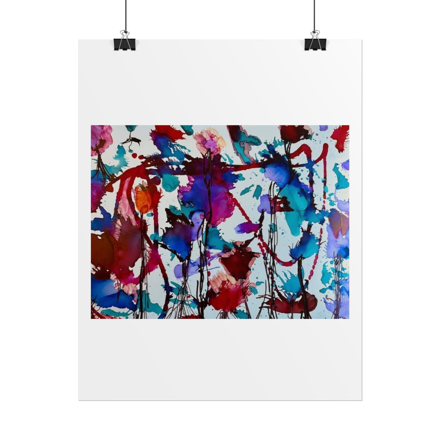 Vibrant Abstract Art Print "In Bloom"