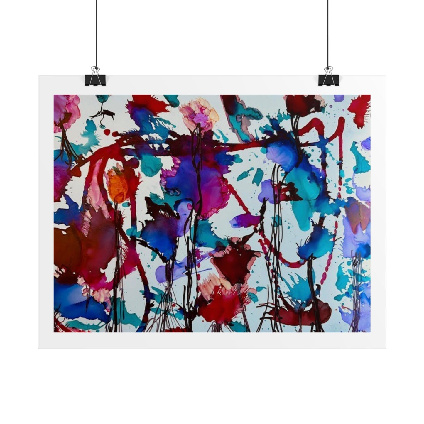 Vibrant Abstract Art Print "In Bloom"