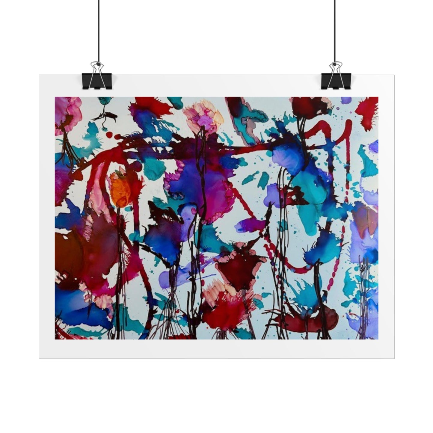 Vibrant Abstract Art Print "In Bloom"