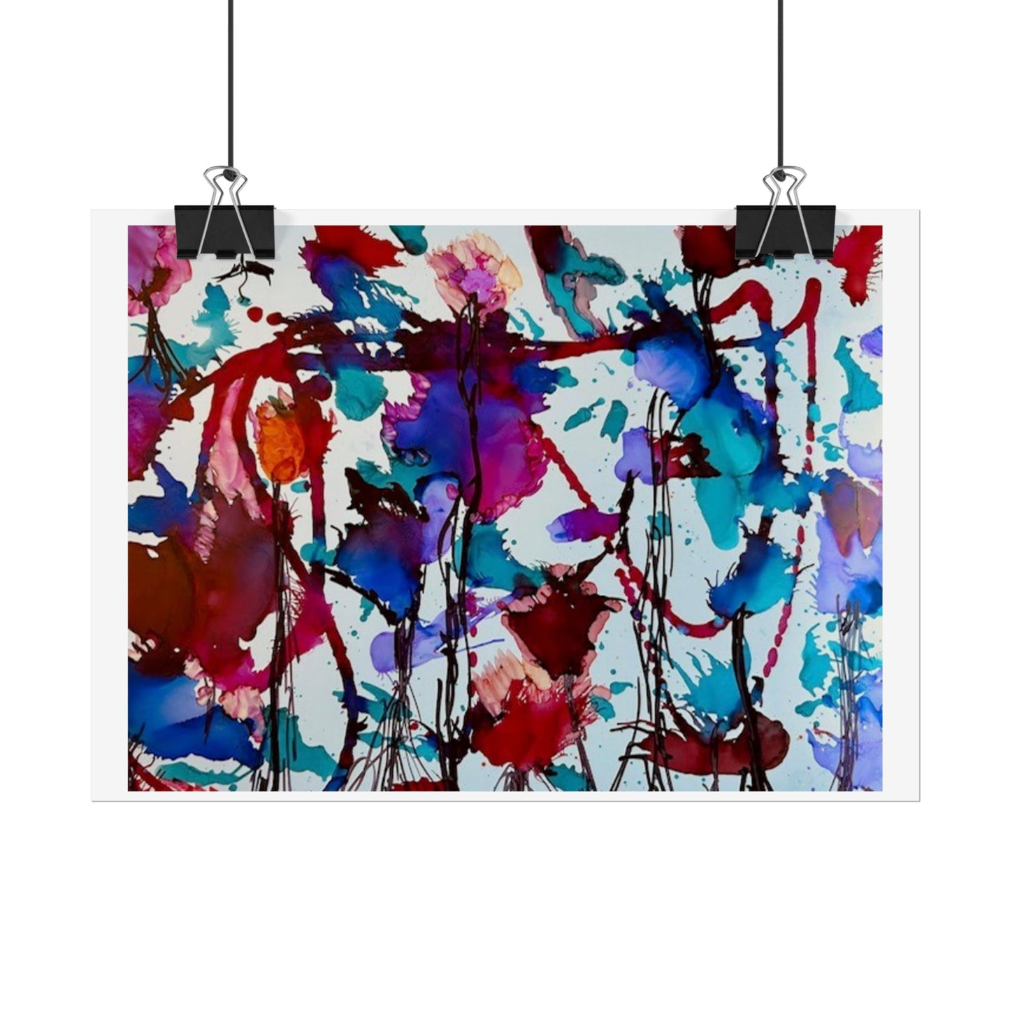 Vibrant Abstract Art Print "In Bloom"