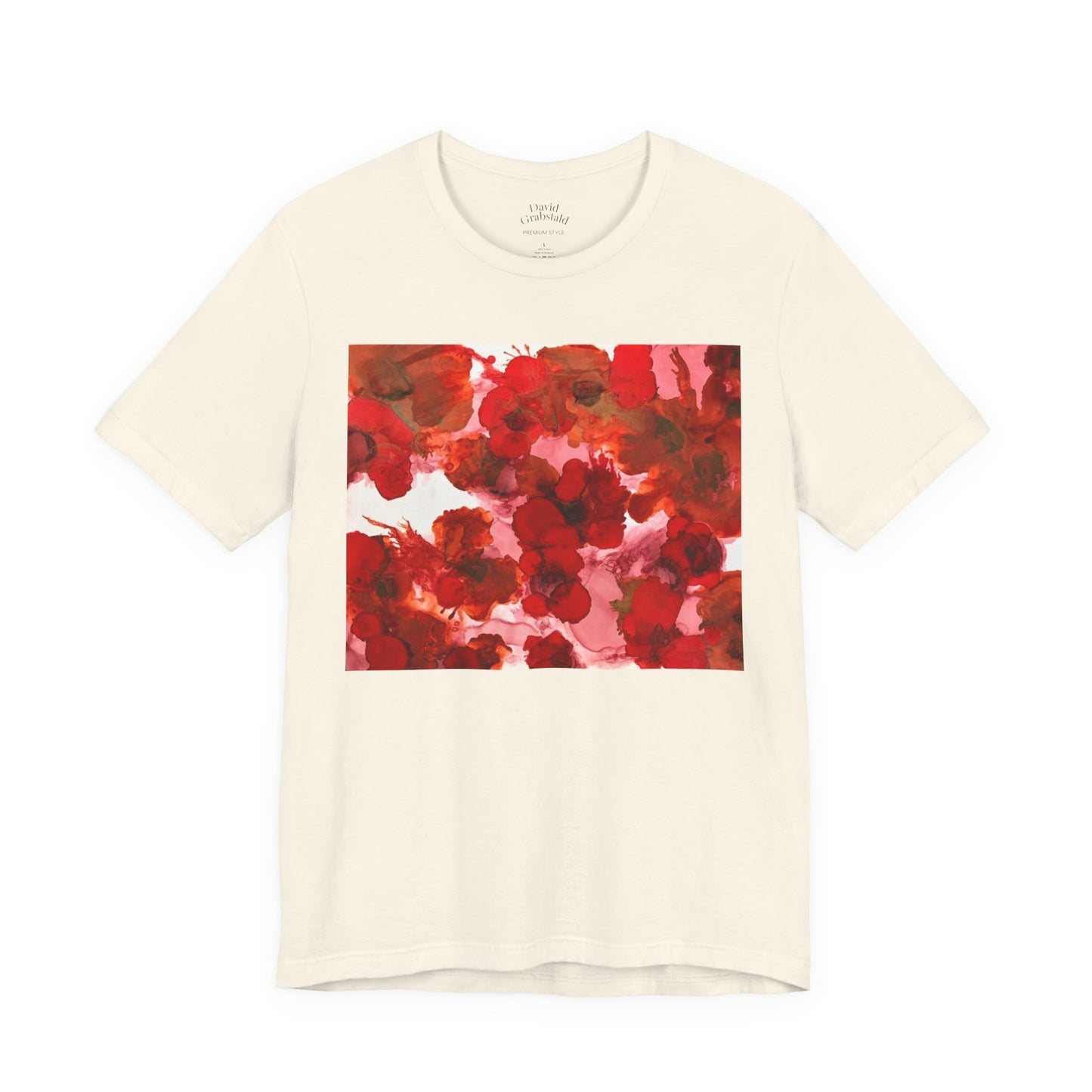 Floral Watercolor Poppy Tee — Red Blossom Graphic T-Shirt