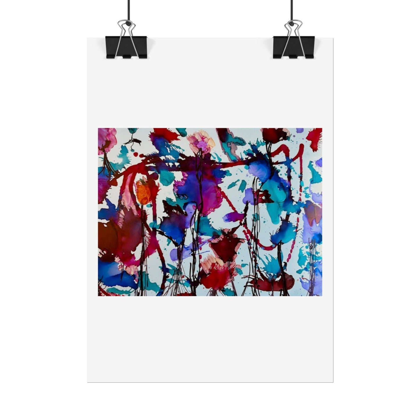 Vibrant Abstract Art Print "In Bloom"