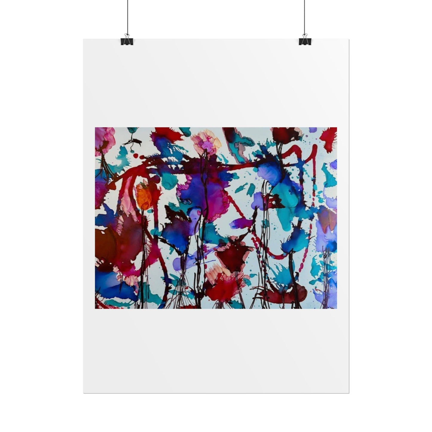 Vibrant Abstract Art Print "In Bloom"