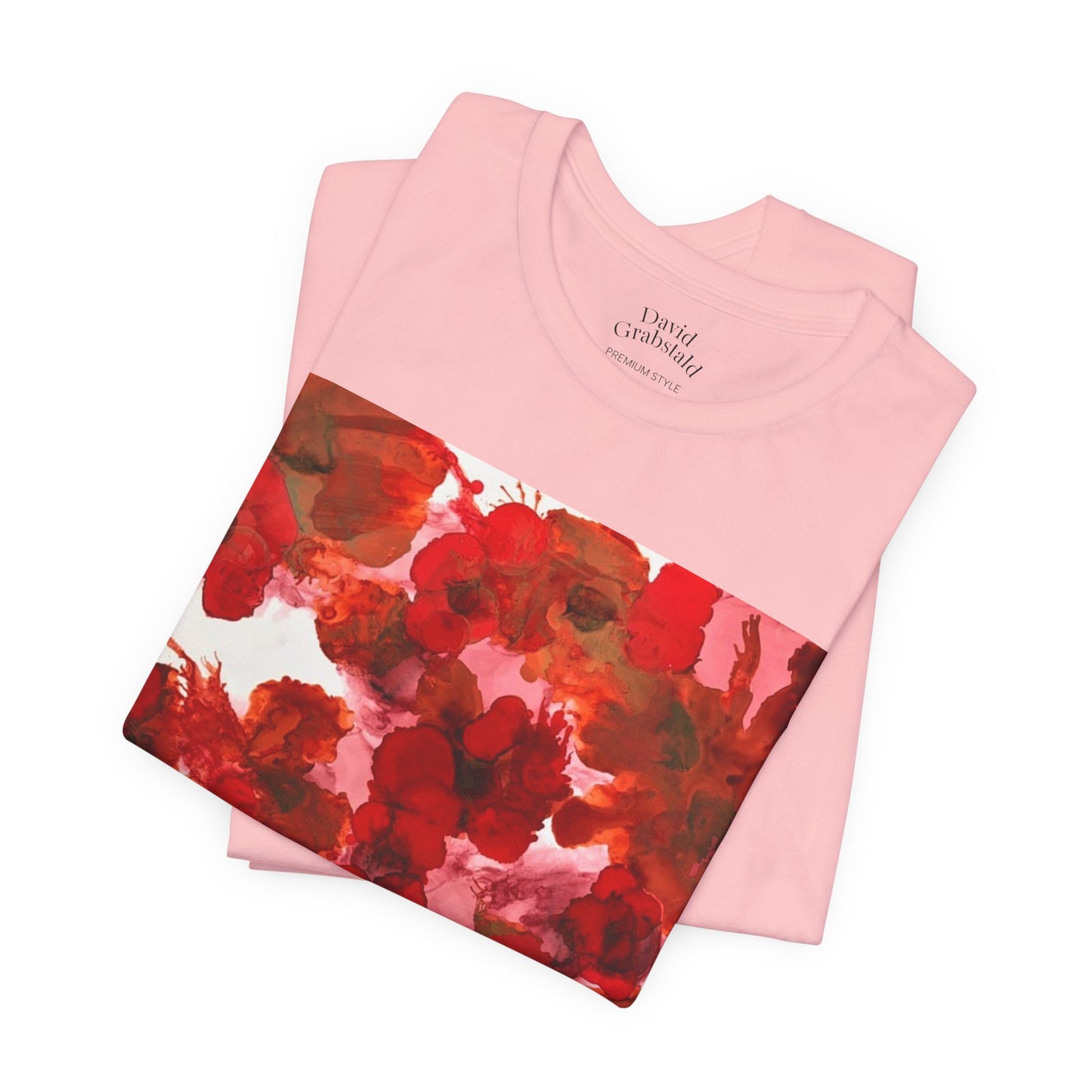 Floral Watercolor Poppy Tee — Red Blossom Graphic T-Shirt