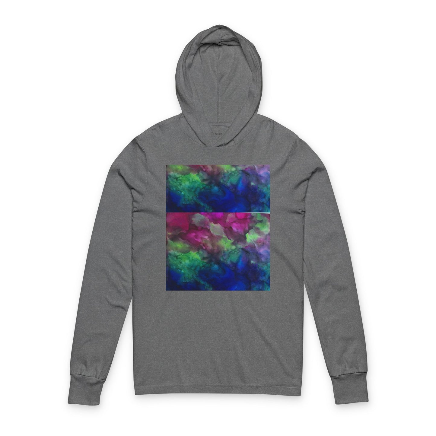 Unisex Hooded Long Sleeve Tee - Classic and Comfy Design Abstract Art