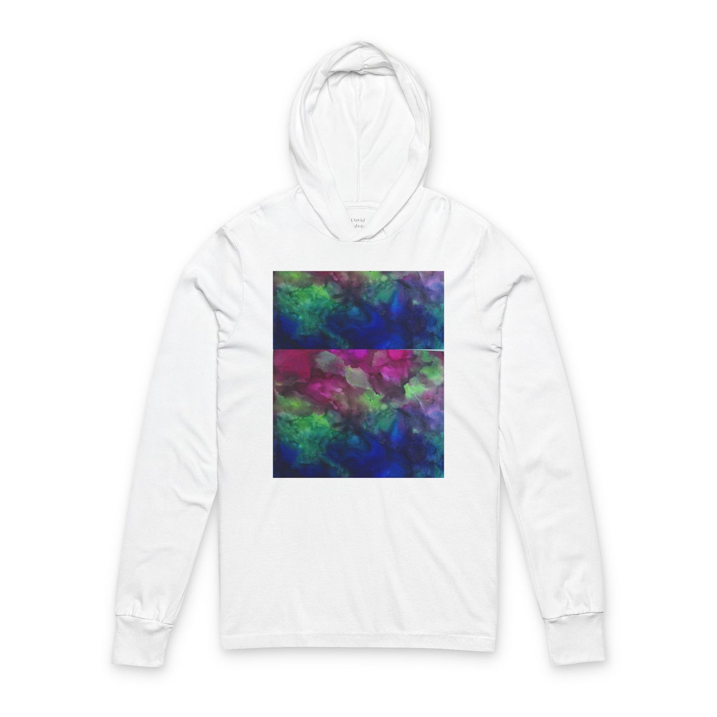 Unisex Hooded Long Sleeve Tee - Classic and Comfy Design Abstract Art