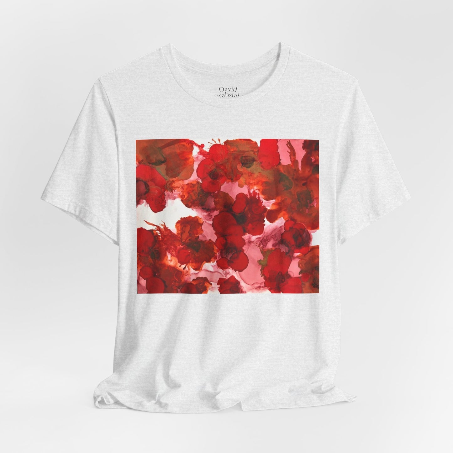 Floral Watercolor Poppy Tee — Red Blossom Graphic T-Shirt