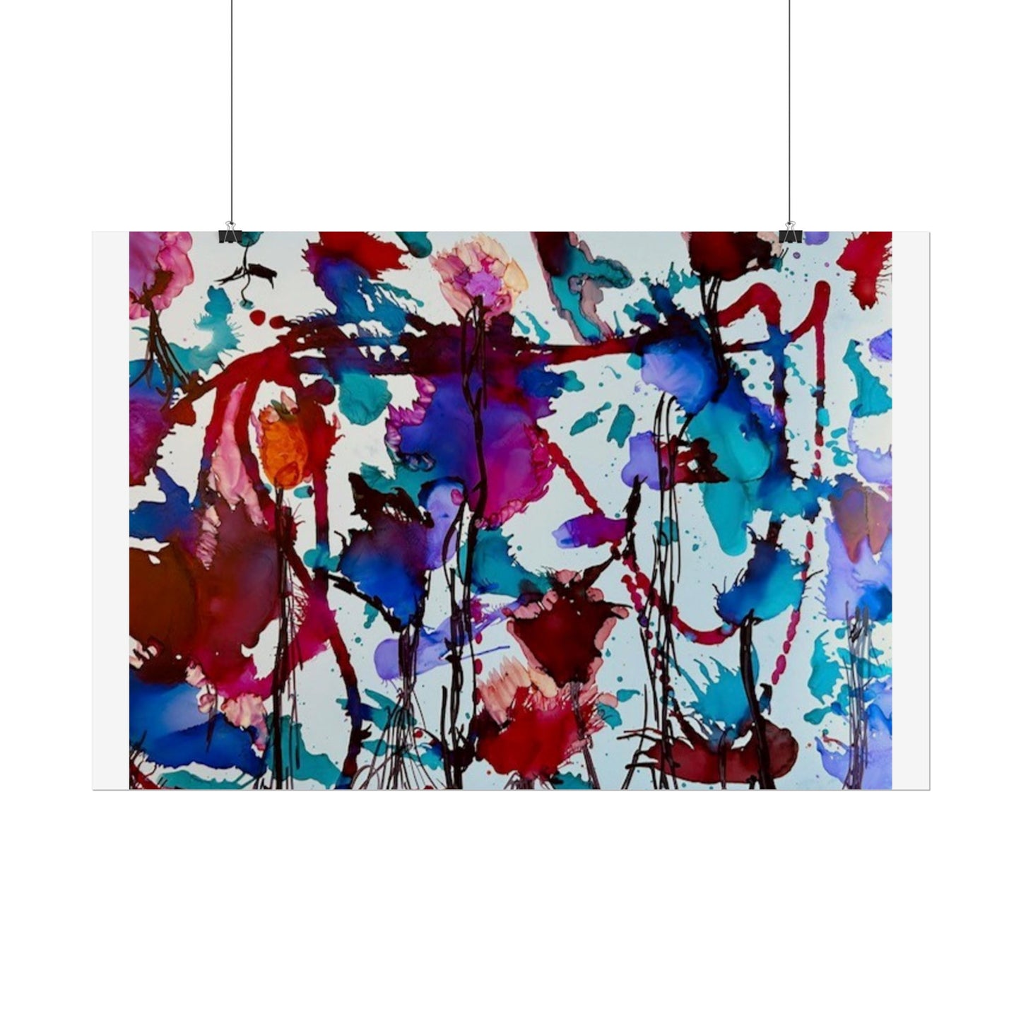 Vibrant Abstract Art Print "In Bloom"