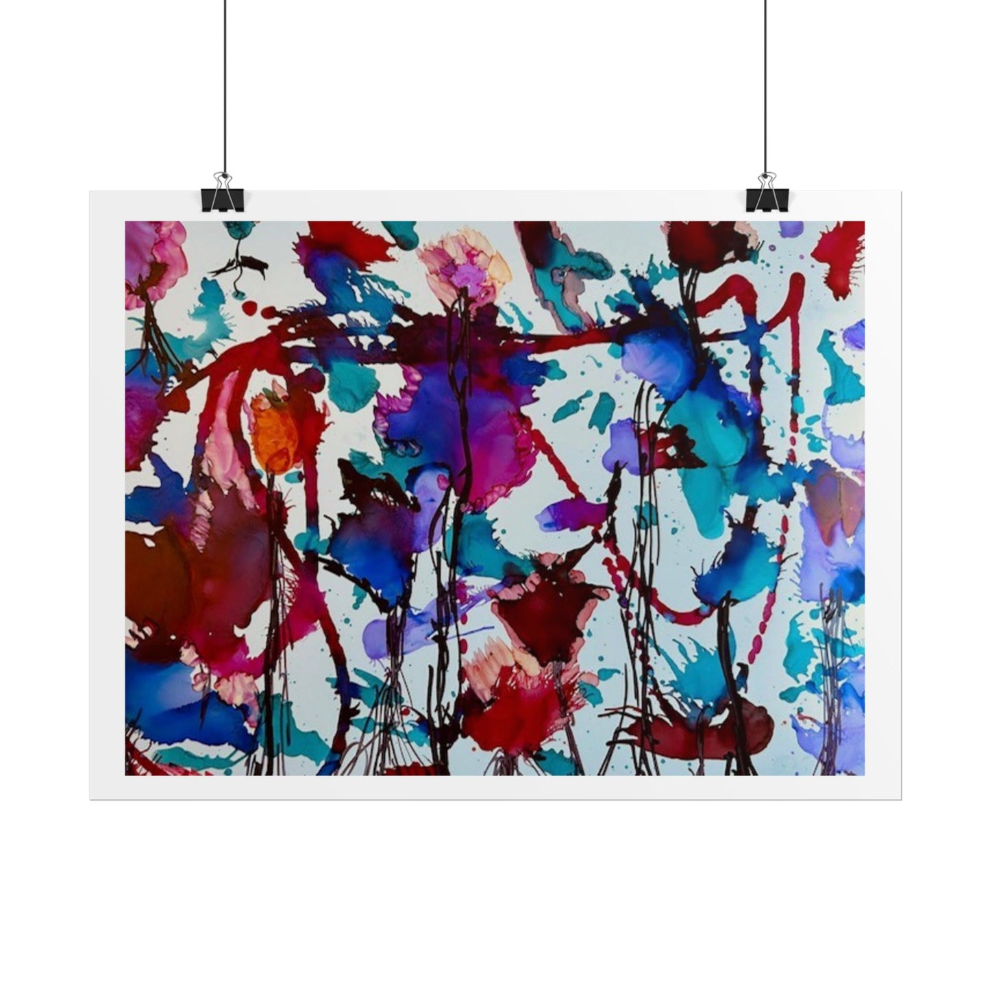 Vibrant Abstract Art Print "In Bloom"