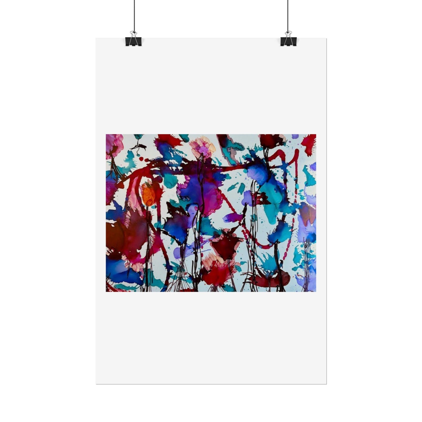 Vibrant Abstract Art Print "In Bloom"