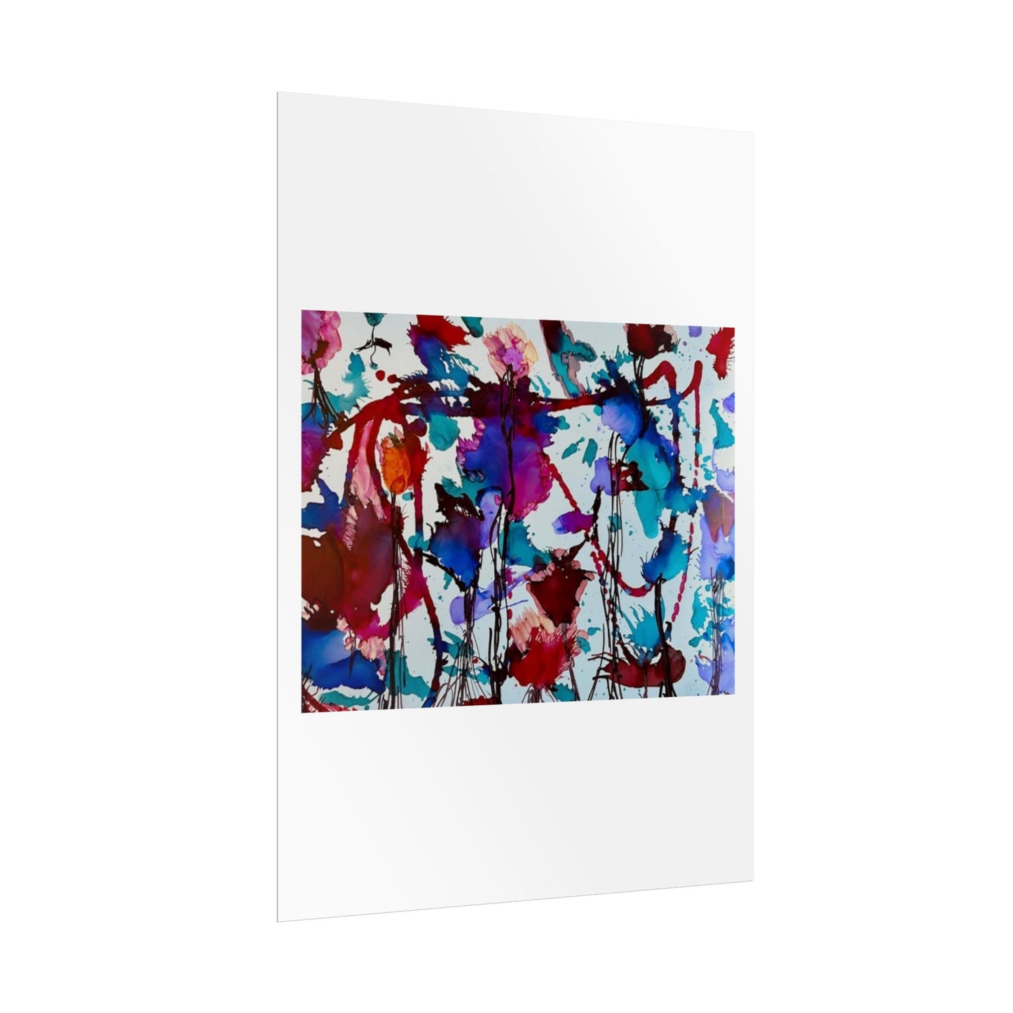 Vibrant Abstract Art Print "In Bloom"