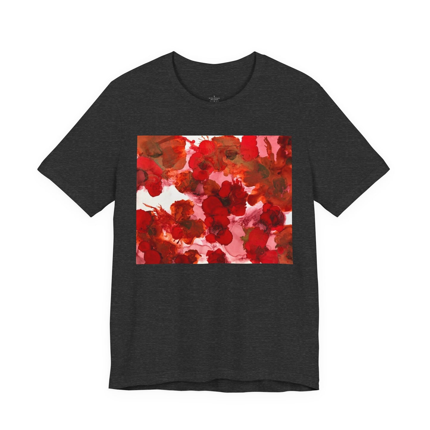 Floral Watercolor Poppy Tee — Red Blossom Graphic T-Shirt