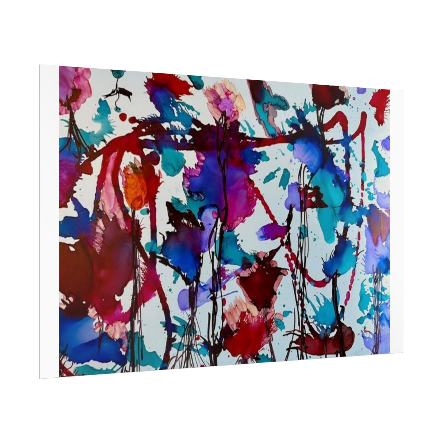 Vibrant Abstract Art Print "In Bloom"
