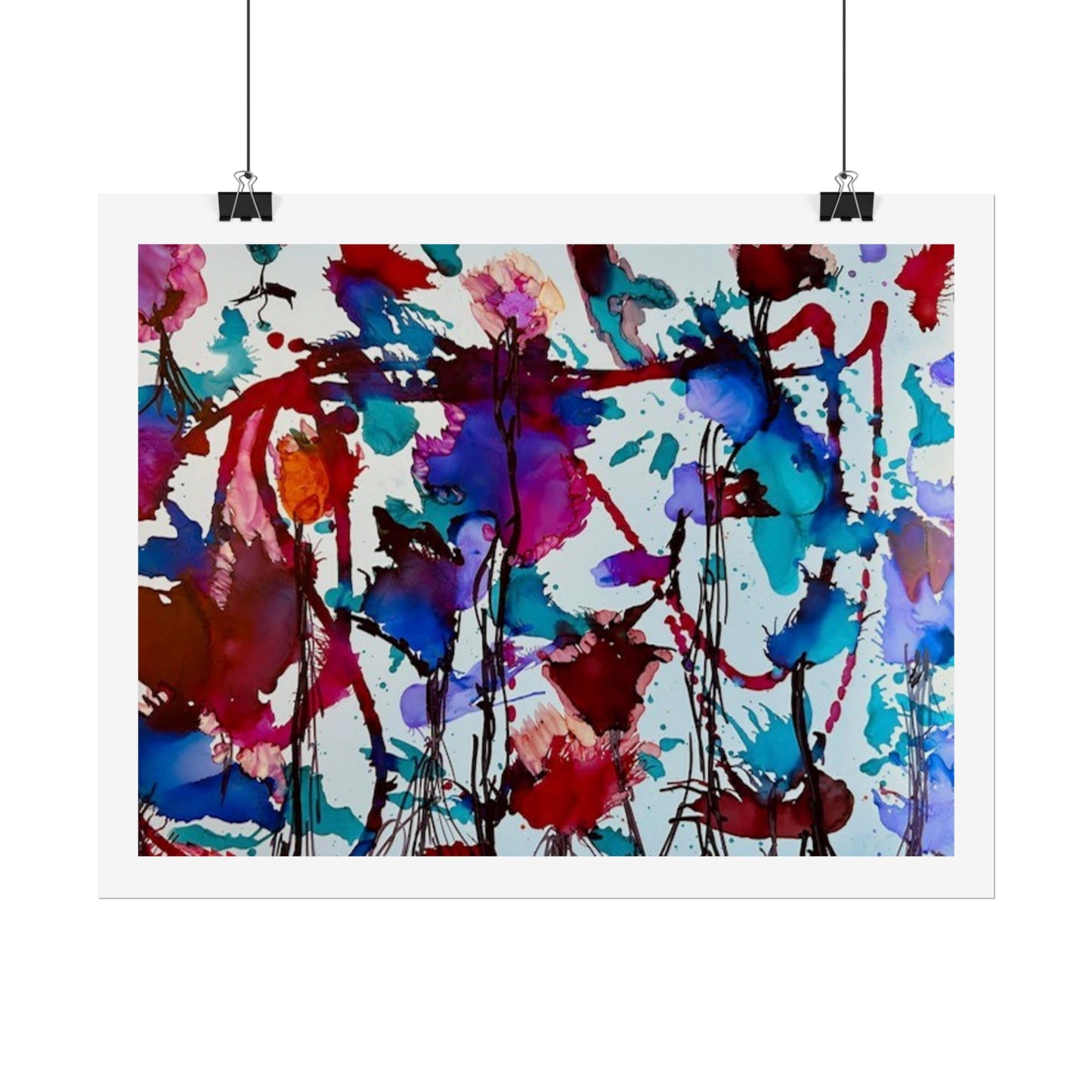 Vibrant Abstract Art Print "In Bloom"