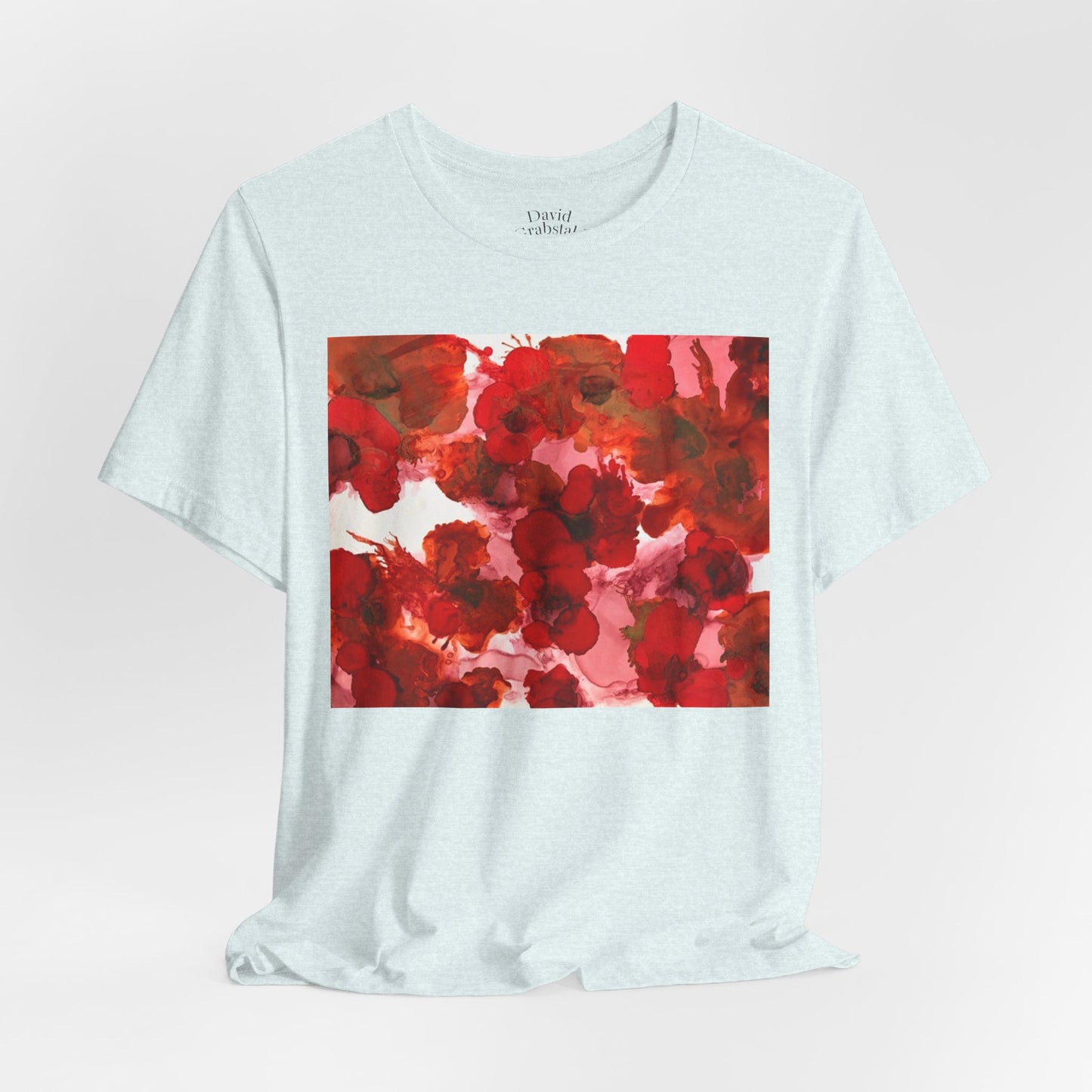Floral Watercolor Poppy Tee — Red Blossom Graphic T-Shirt