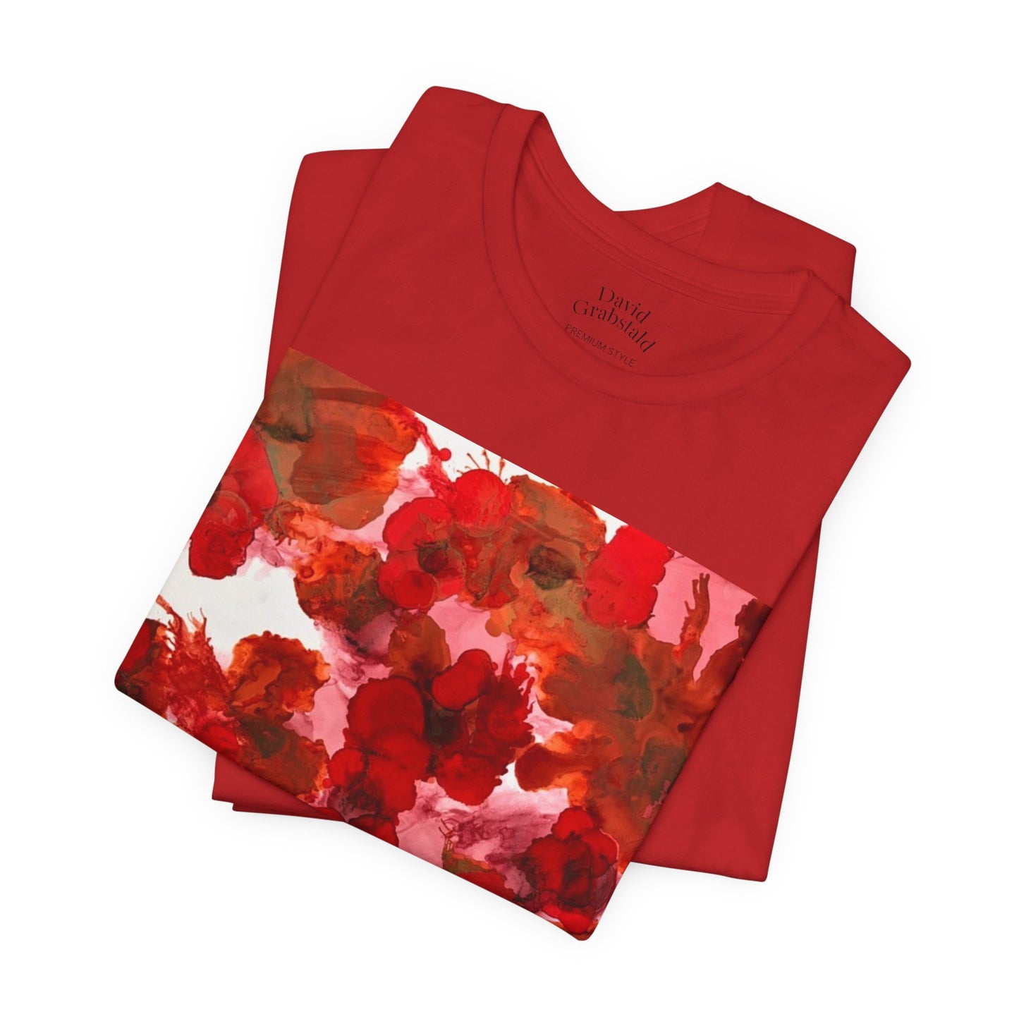 Floral Watercolor Poppy Tee — Red Blossom Graphic T-Shirt