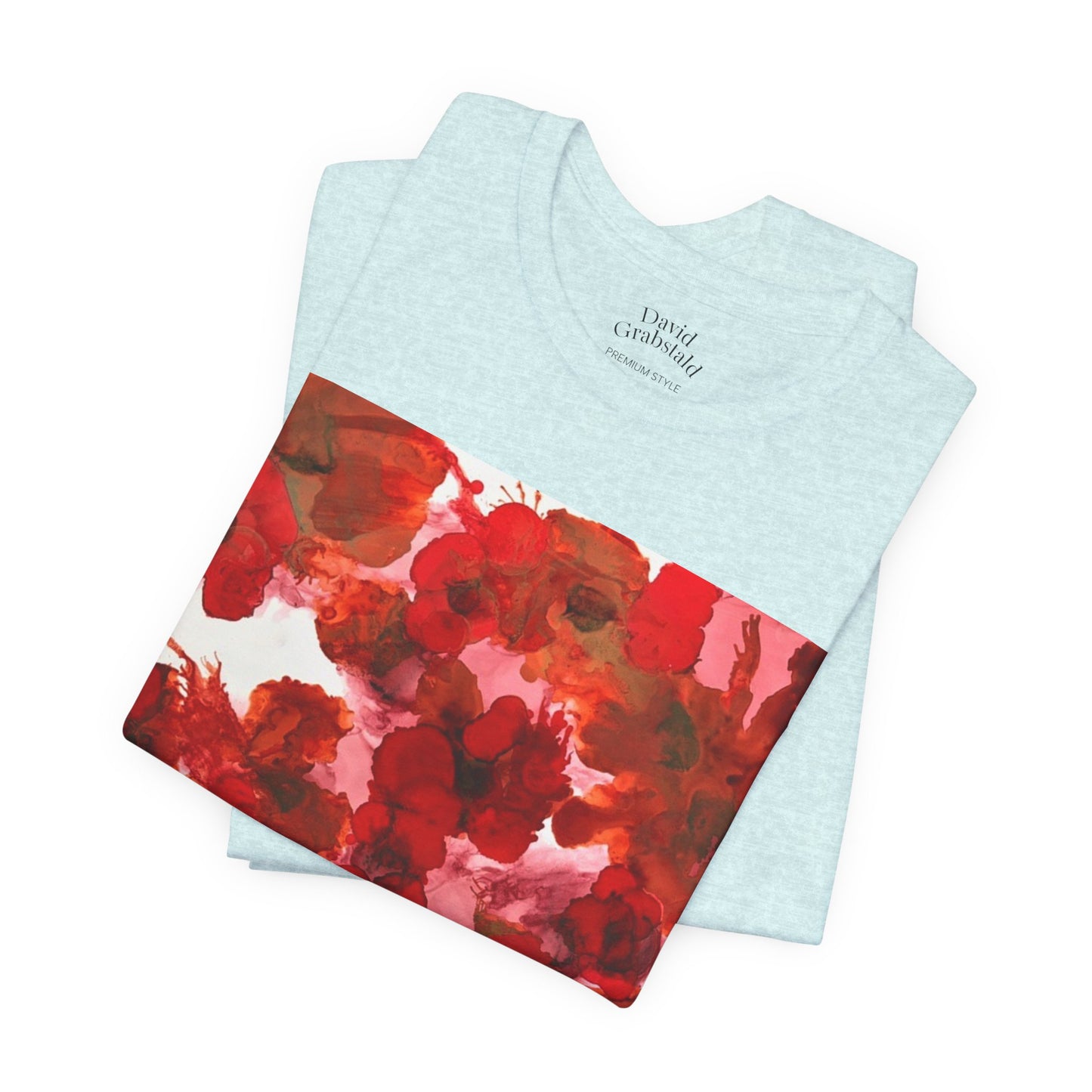 Floral Watercolor Poppy Tee — Red Blossom Graphic T-Shirt