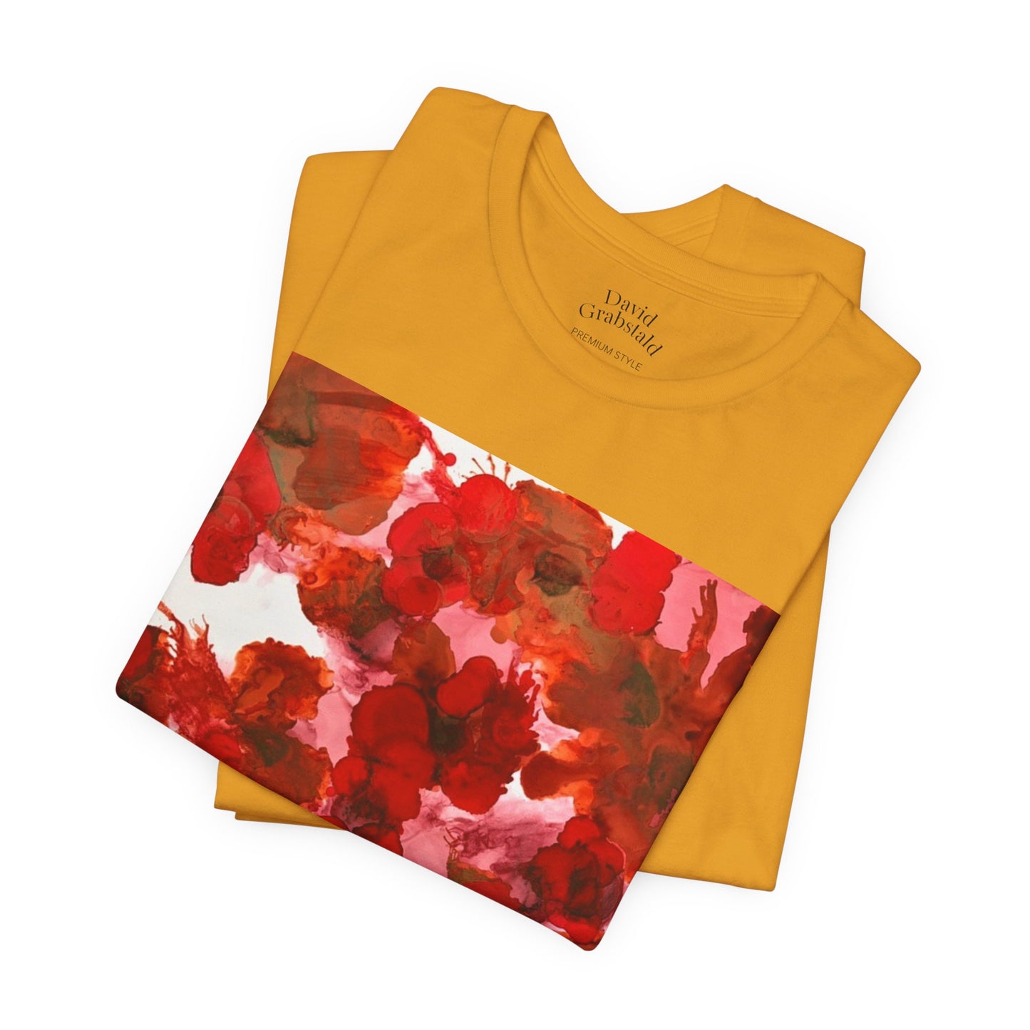 Floral Watercolor Poppy Tee — Red Blossom Graphic T-Shirt