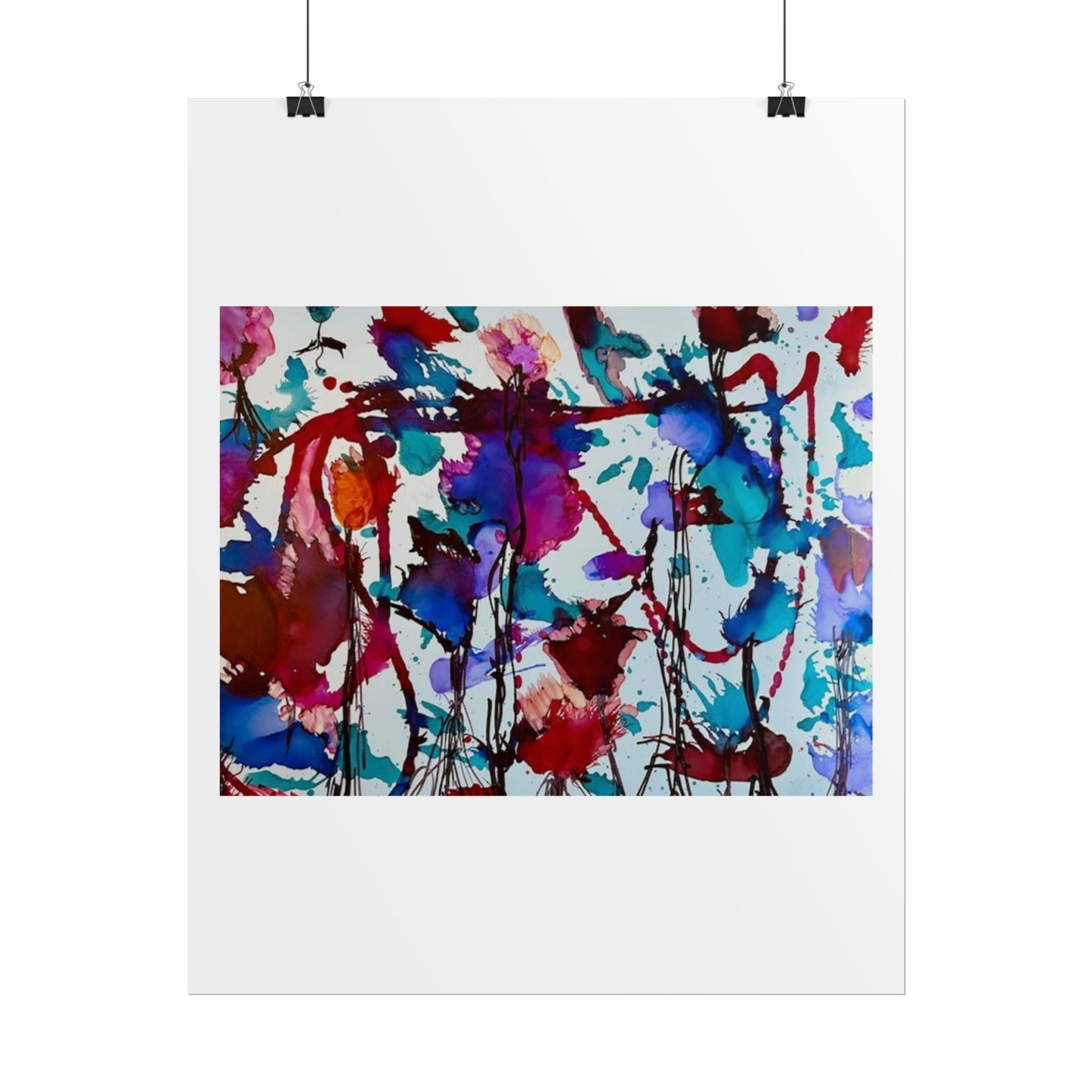 Vibrant Abstract Art Print "In Bloom"