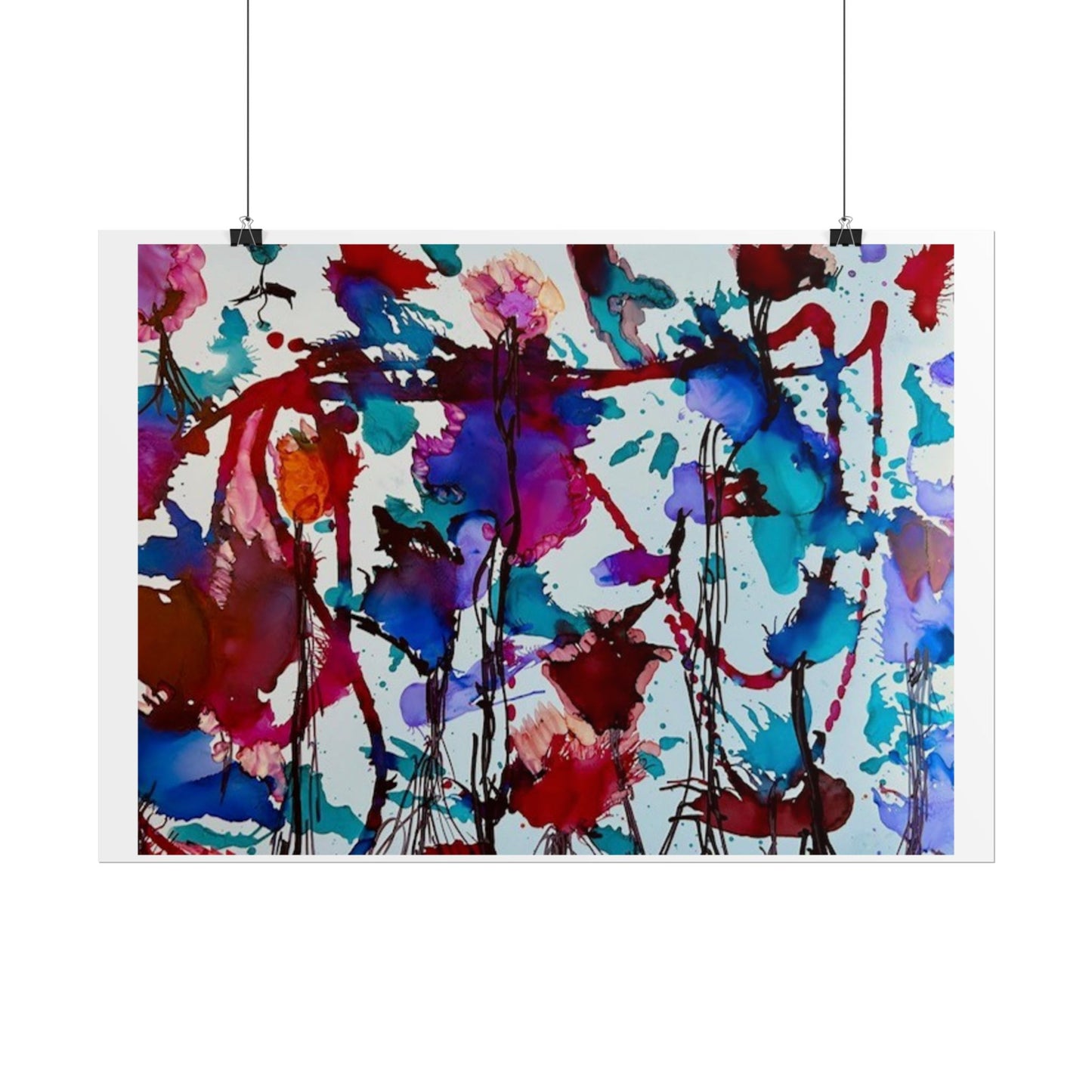 Vibrant Abstract Art Print "In Bloom"