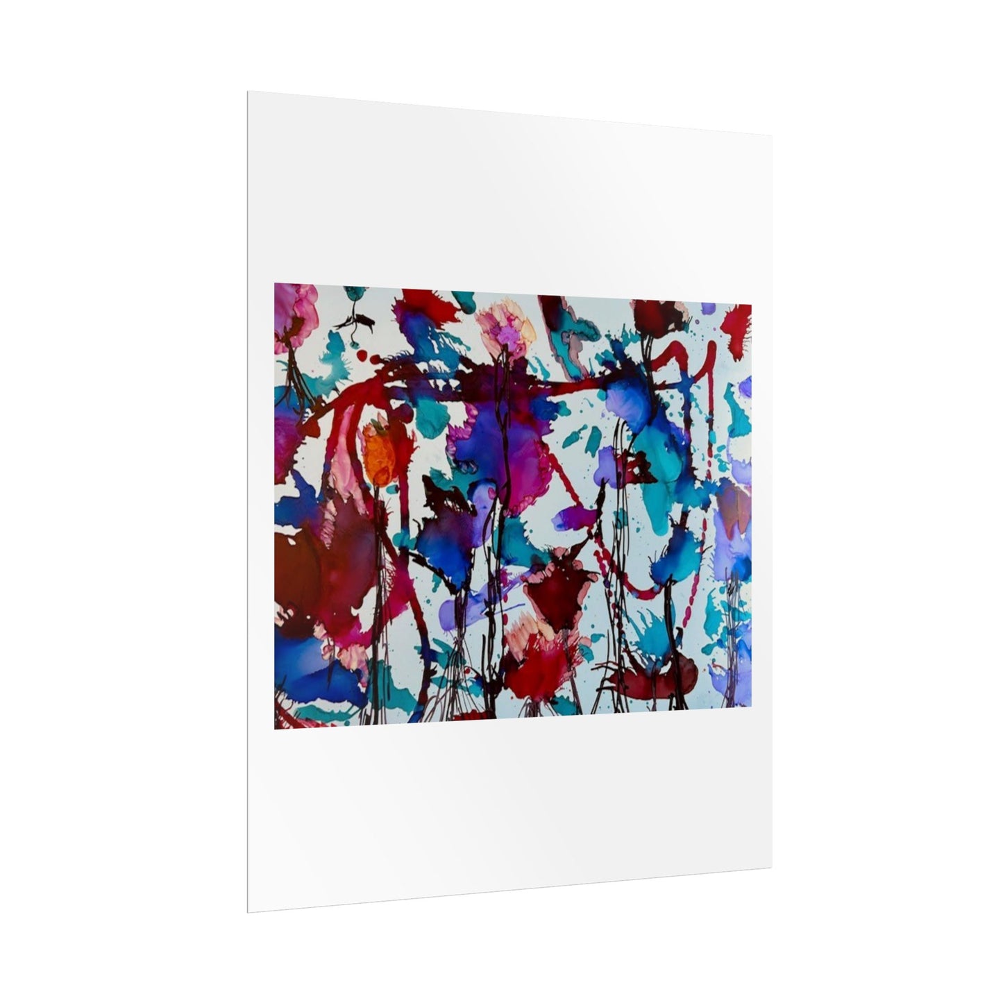 Vibrant Abstract Art Print "In Bloom"